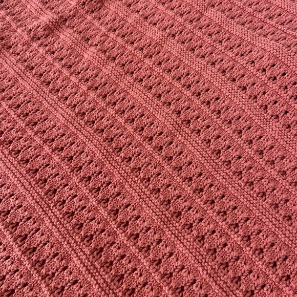 Old Navy Dark Blush Crochet/Knit Long Dress Women’s Size Medium - Picture 6 of 11